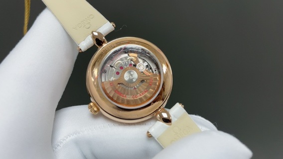 오메가st 기계식 여성용 로즈골드 물방울 시계 3