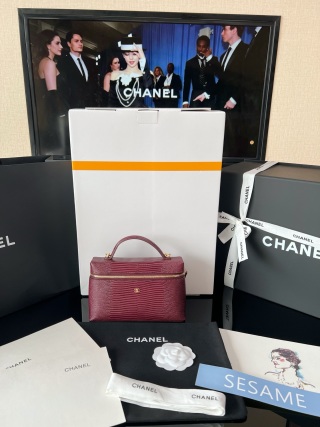 샤넬st 골드라벨 레드 백
